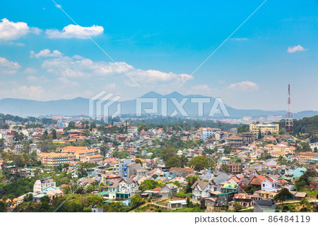 Panoramic view of Dalat, Vietnam 86484119