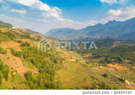 Terraced rice field in Sapa 86484194