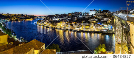 Porto in Portugal at night Porto in Portugal at night 86484837