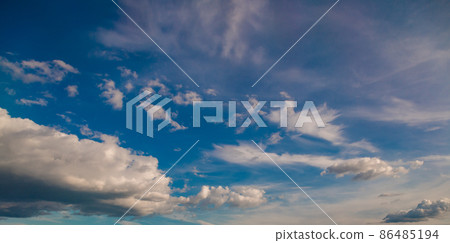 blue sky with cloud closeup 86485194