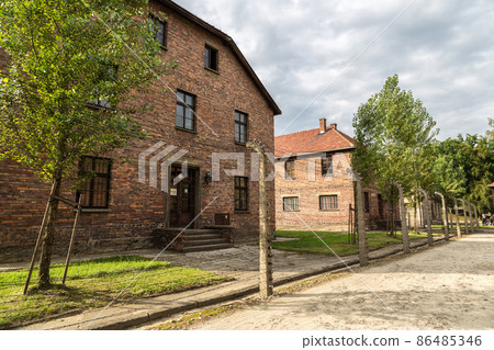 Concentration camp Auschwitz 86485346