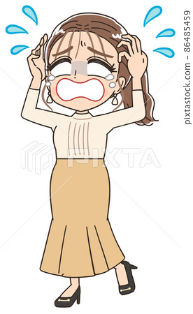 時尚服飾港區女孩插畫 時尚服飾港區女孩插畫 86485459