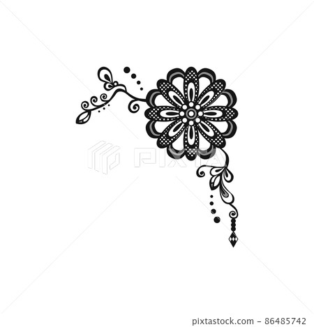 Flower one point - Stock Illustration [86485742] - PIXTA