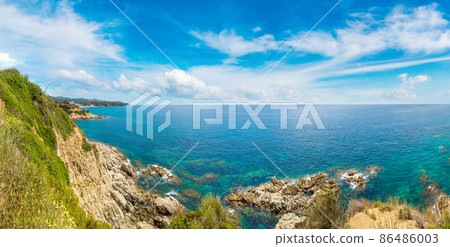 Costa Brava beach, ..Catalonia, Spain 86486003