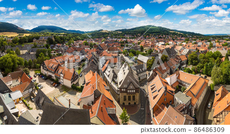Panoramic view of Goslar, Germany 86486309