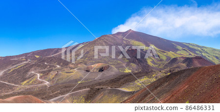 Volcano Etna in Sicily, Italy 86486331