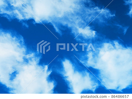 Blue sky and cloud landscape 86486657