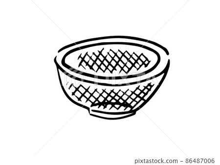 Zaru's handwritten illustration monochrome Zaru's handwritten illustration monochrome 86487006