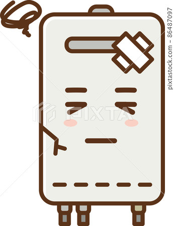 Broken water heater (personification) 86487097