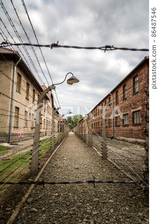 Concentration camp Auschwitz 86487546