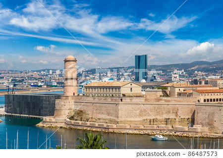 Saint Jean Castle and Cathedral de la Major in Marseille Saint Jean Castle and Cathedral de la Major in Marseille 86487573