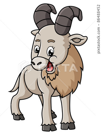 The pretty goat is gesturing something 86488452