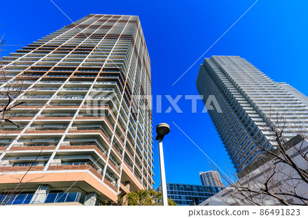 Cityscape of Shinonome, Koto-ku, Tokyo Park Tower Shinonome and W Comfort Towers 86491823