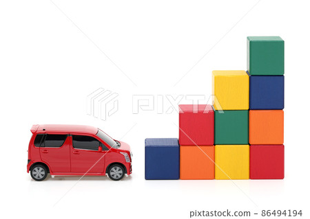 Cars and stairs 86494194