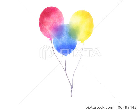 Mixed color balloons - Stock Illustration [86495442] - PIXTA