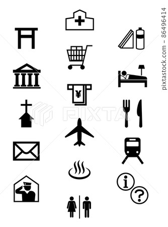 外國人的地圖符號 86496414