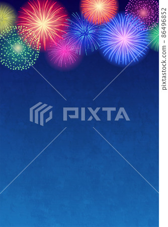 Vector illustration background of launch fireworks 86496852