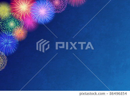 Vector illustration background of launch fireworks Vector illustration background of launch fireworks 86496854