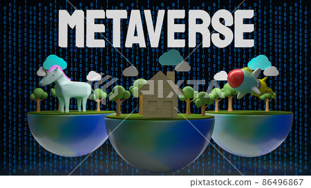 The metaverse and simulator earth for technology or business concept 3d rendering The metaverse and simulator earth for technology or business concept 3d rendering 86496867