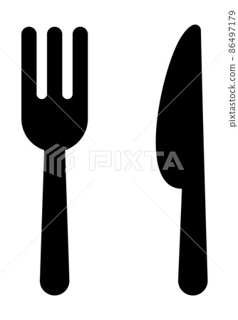 Restaurant map symbol - Stock Illustration [86497179] - PIXTA