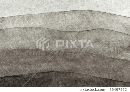 Abstract art background gray and black colors. Watercolor painting on canvas with soft graphite gradient. 86497252