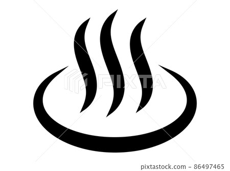 Hot spring map symbol Hot spring map symbol 86497465