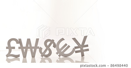 Currency symbols of countries around the world Economic image 86498440