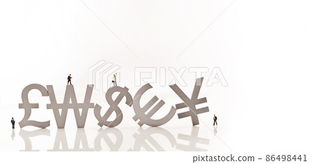 Currency symbols of countries around the world Economic image 86498441