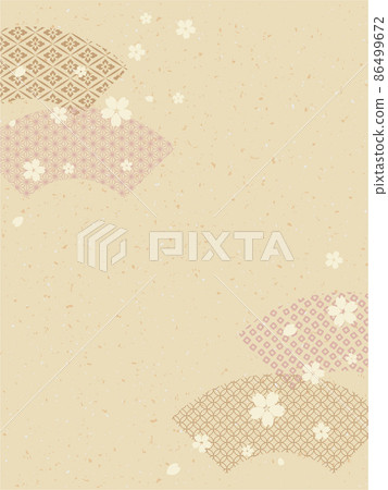 Beige Sakura Japanese paper back vertical Beige Sakura Japanese paper back vertical 86499672