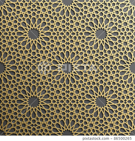 Seamless islamic pattern 3d . Traditional Arabic design element. Seamless islamic pattern 3d . Traditional Arabic design element. 86500265