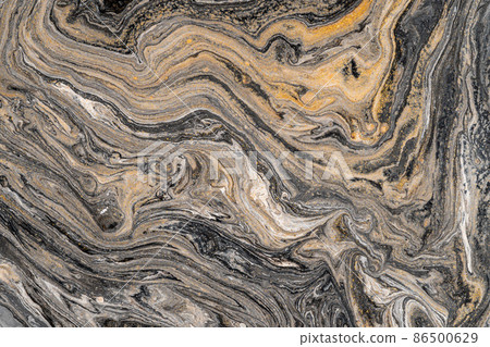 Marble pattern, abstract liquid paints background closeup. 86500629