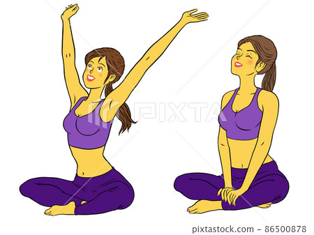 2 sets of relaxing, fitness instructor females 2 sets of relaxing, fitness instructor females 86500878