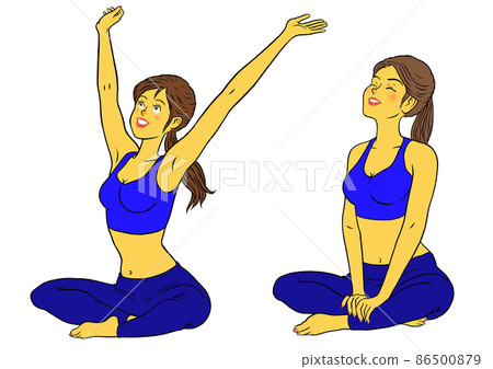 2 sets of relaxing, fitness instructor females 86500879