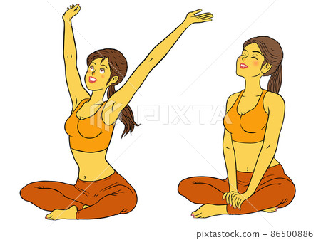 2 sets of relaxing, fitness instructor females 2 sets of relaxing, fitness instructor females 86500886