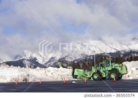 Fukui Prefectural Dinosaur Museum Snow Removal Scenery Fukui Prefectural Dinosaur Museum Snow Removal Scenery 86503574