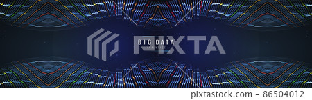 Business inteligence technology background. Binary code algorithms deep learning. Virtual reality analysis. Data science learning machine. Artificial intelligence data research and automation. 86504012