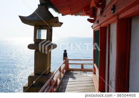 [瀨戶內33觀音聖地]從廣島縣福山市觀音堂看到的24號Afushi Rabbit Kannon Setouchi Sea 2 86504408