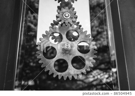 Clock pendulum [Pendulum is a gear clock] 86504945