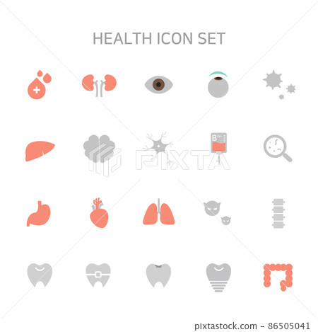 General health, fitness line icon set General health, fitness line icon set 86505041