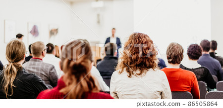 Audience in the lecture hall. 86505864