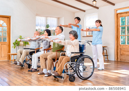 Rehabilitation Center Rehabilitation Gymnastics Scene 86508941