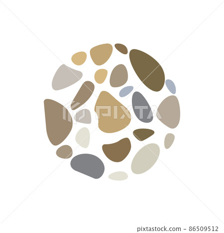 stone colorful art floor logo design vector graphic symbol icon illustration creative idea 86509512