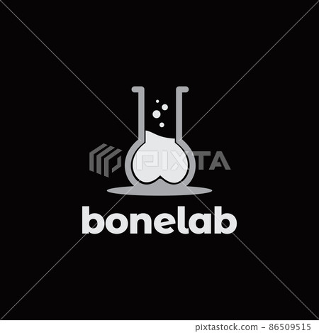 science bone laboratory logo design, vector graphic symbol icon illustration creative idea 86509515