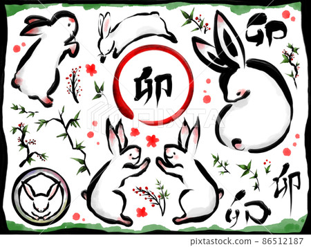 生肖兔如畫筆 生肖兔如畫筆 86512187