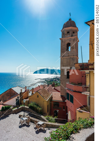Campanile in Cervo, Italy 86514082