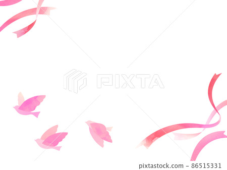 一隻拍打的鳥的水彩插圖 86515331