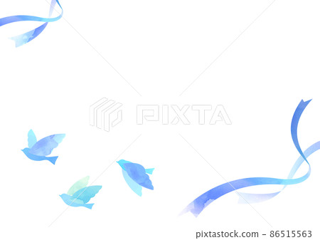 一隻拍打的鳥的水彩插圖 一隻拍打的鳥的水彩插圖 86515563