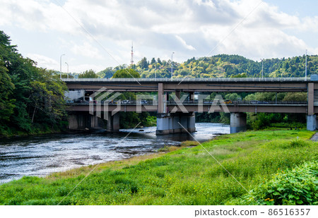 City of Trees Sendai Hirosegawa Autumn Two-story Nakanose Bridge 86516357