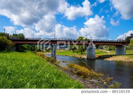 City of Trees Sendai Hirosegawa Autumn View of Yodomi Bridge upstream from the right bank City of Trees Sendai Hirosegawa Autumn View of Yodomi Bridge upstream from the right bank 86516539