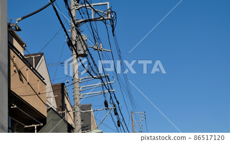 Utility poles and wires Utility poles and wires 86517120